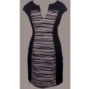 Black and White Vintage Business Causal Dress